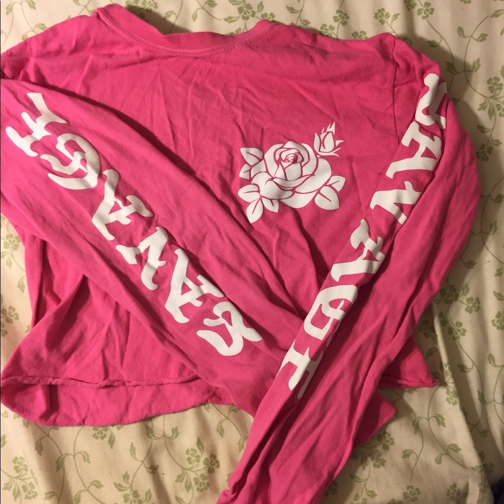 Pink save crop top